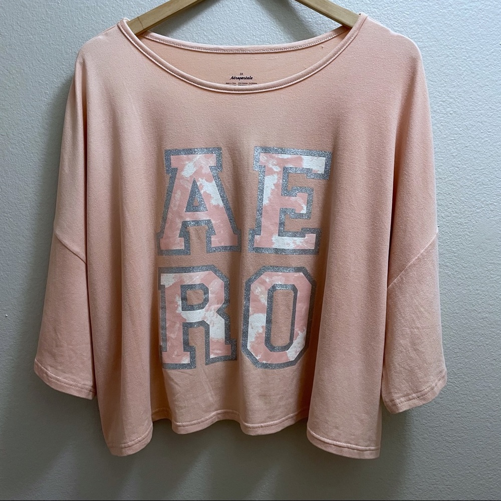Aeropostale 3X Blush Pink Crop Top